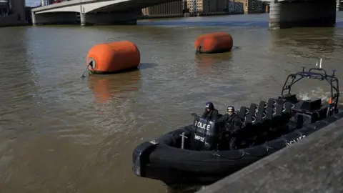 Reuters Police patrol boat on the Thames