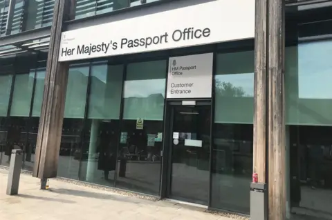 Main entrance of the passport office