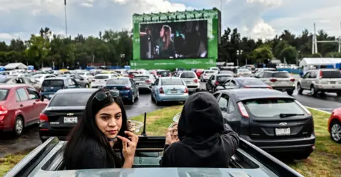 Getty Images Drive-in cinema in Mexico