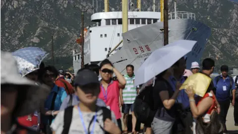 Getty Images North Korea receives only a fraction of the tourists welcomed by South Korea each year