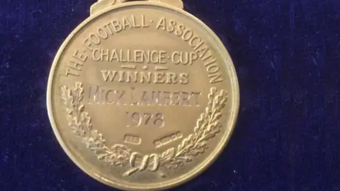 Margaret Lambert Mick Lambert's FA Cup winner's medal