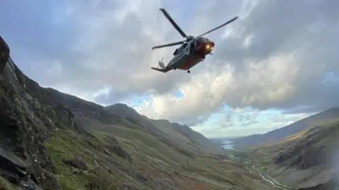 Llanberis MRT rescue helicopter