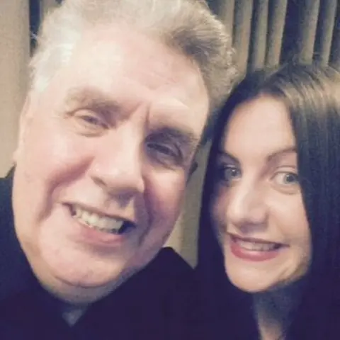 Katie Henry Katie and her dad Ian