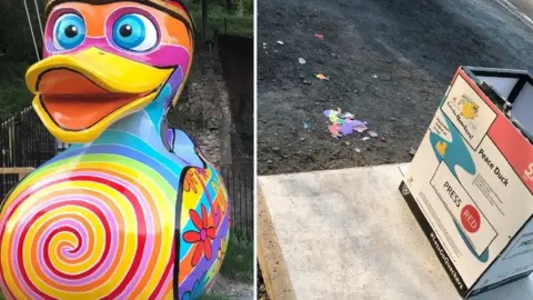 Jenny Leonard he duck and the empty plinth