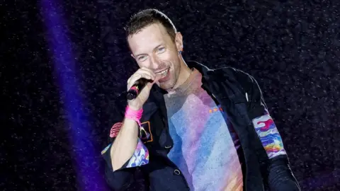 Getty Images Chris Martin performing with Coldplay in Rio de Janeiro, Brazil, last month.