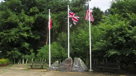 Colin Park/Geograph A memorial at Saltby Airfield in Lincolnshire