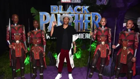 Getty Images Writer Lena Waithe at Los Angeles World Premiere of Marvel Studios" BLACK PANTHER