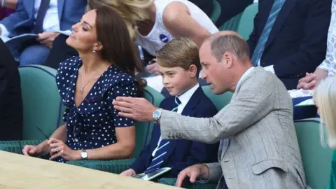 Reuters The Duke and Duchess of Cambridge and Prince George at Wimbledon 2022