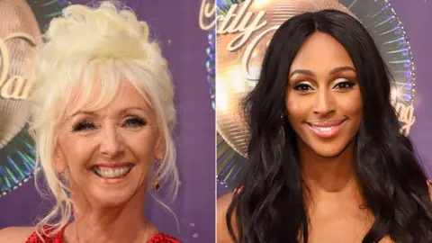 PA Debbie McGee and Alexandra Burke