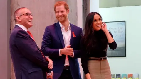 Kensington Palace Prince Harry and Meghan Markle at an event to mark World Aids Day