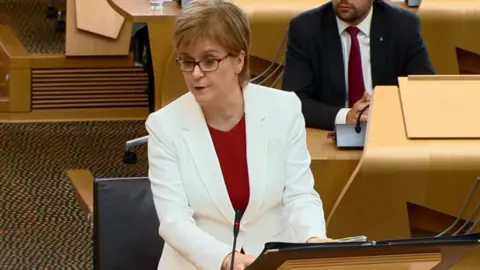 First minister Nicola Sturgeon announced a full review