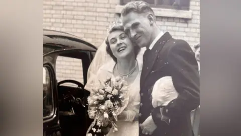 family photo Marian Quinney, 86, married John Smith in Cardiff's Bethany Chapel in 1957