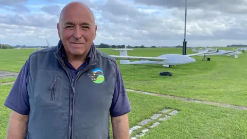 BBC Robin Birch, glider club member