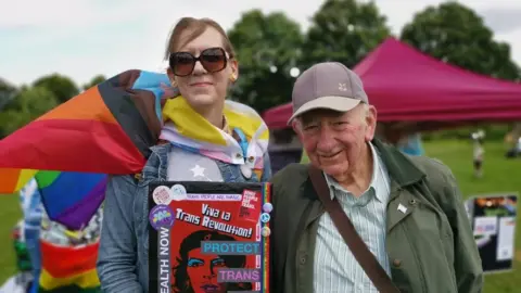 Anna Chivers and her father Frank