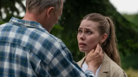 Netflix Promotional still from Borgen - Power & Glory, showing Birgitte Hjort Sørensen as Katrine Fønsmark