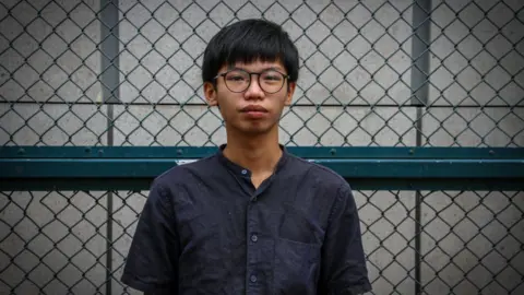 Getty Images Tony Chung, Hong Kong pro-democracy student activist and former leader of the disbanded Studentlocalism