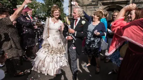Kev Ryan Madeleine and Bill on their wedding day