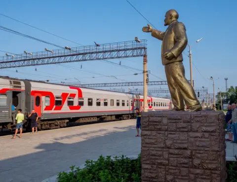 Peter Dench Statue of Lenin at Belogorsk, Amur Oblast in Russia