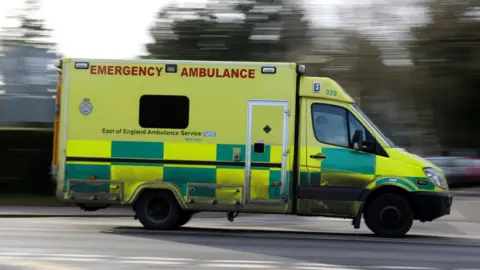 Getty Images Ambulance on the road