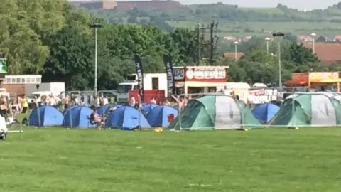 Tents at Mutiny Festival, Portsmouth