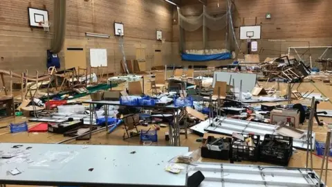 Market Deeping Model Railway Club Vandalised exhibition