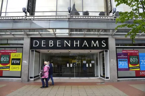 Debenhams top west quay