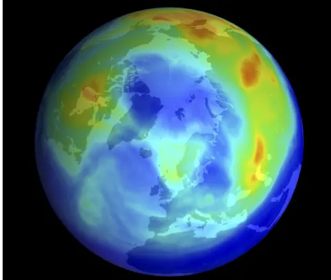 NASA/SCIENCE PHOTO LIBRARY ozone