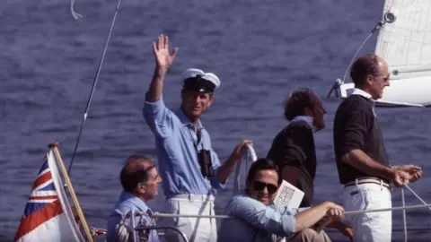 Prince Philip, Duke of Edinburgh sailing