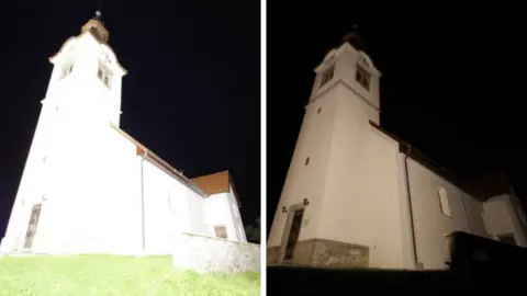 other Church in Slovenia that was re-lit as part of a dark sky initiative