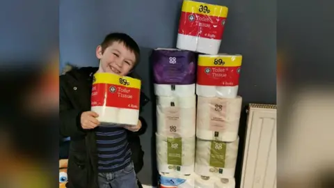 BBC Jimmy-Dean Hudson with toilet roll