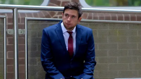 Wales News Service Mark Lloyd outside Merthyr Tydfil Magistrates' Court