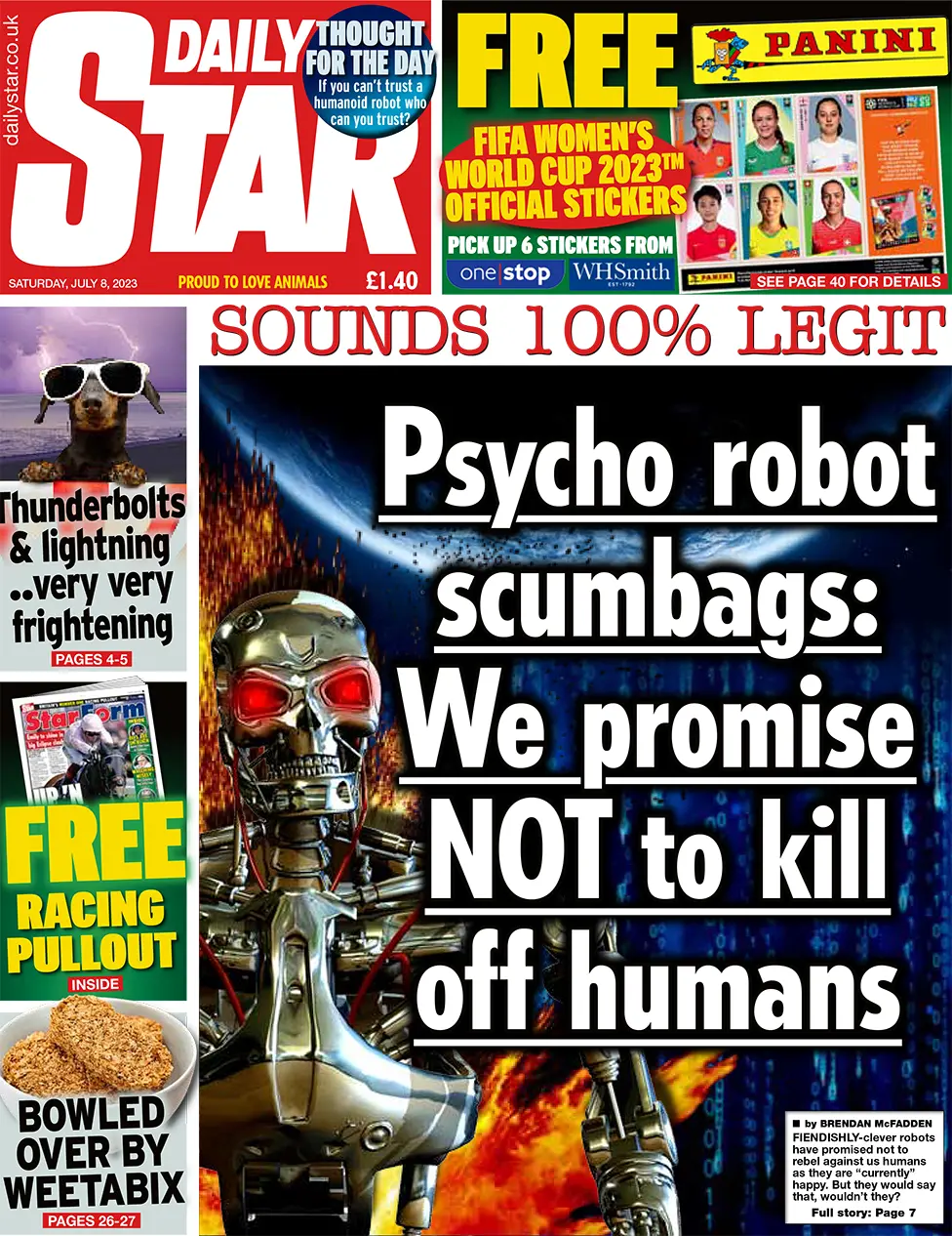 Daily Star front page
