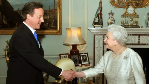 Getty Images David Cameron and the Queen