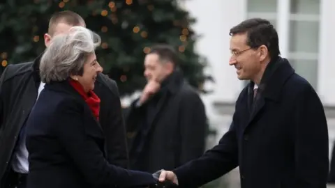 European Photopress Agency Theresa May meeting Mateusz Morawiecki before Christmas