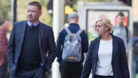 PA Paul Oliver and Hannah Rose at Birmingham Magistrates' Court in August 2018