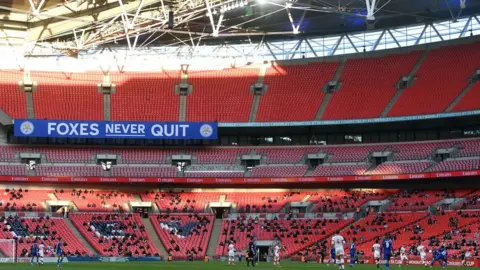 Neil Hall/PA Media Leicester City at the semi final at Wembley