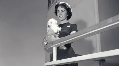 PA Media Elizabeth Taylor on board the Queen Mary