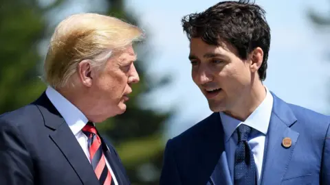 Getty Images Trump and Trudeau