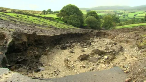 BBC Landslides swept through the Glenelly Valley in August 2017