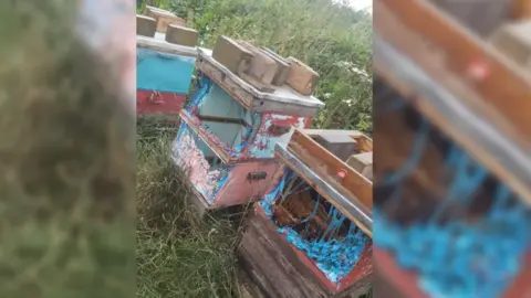 Goldendrops Beehives destroyed