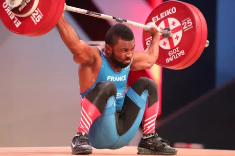 Zurab Kurtsikdze/EPA Bernardin Kingue Matam in action