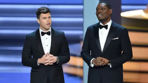 Getty Images Colin Jost and Michael Che