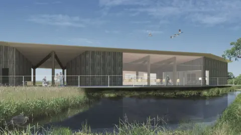 Suffolk Wildlife Trust Artist's impression of new visitor centre