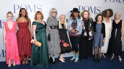 Getty Images Carol Sutton appeared in films, including Poms in 2019, with Diane Keaton