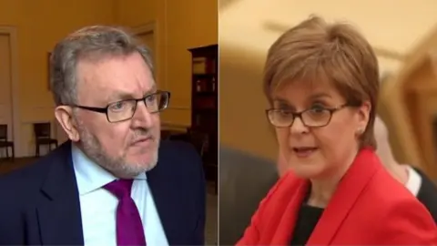 BBC / PA Mundell and Sturgeon