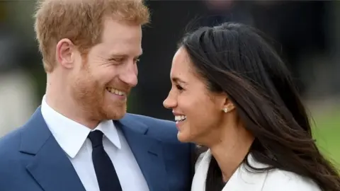 EPA Prince Harry with Meghan Markle