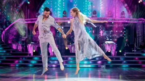 PA Media Rose Ayling-Ellis and Giovanni Pernice dancing in the Strictly final