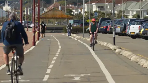 BBC Esplanade cycle path Jersey