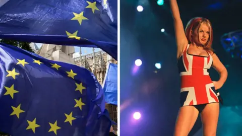 Getty Images Leaving the EU without a deal could affect copyright and touring plans for UK artists like The Spice Girls