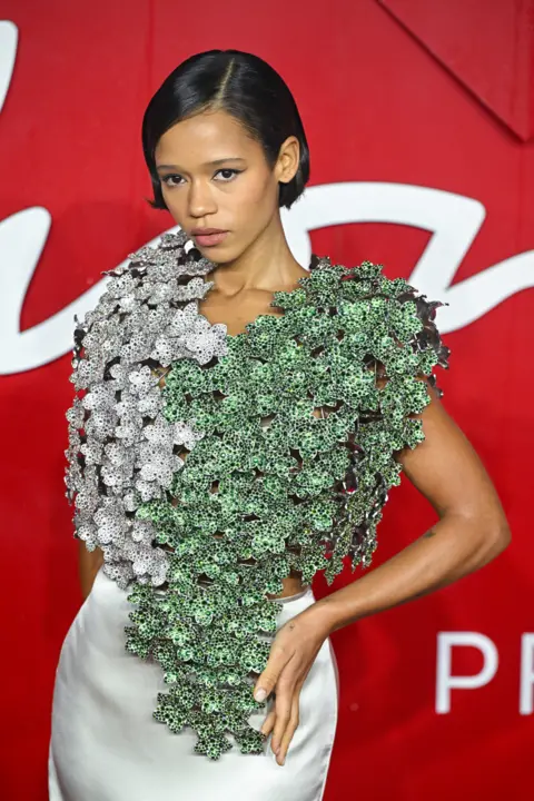 Corbis/Getty Images Taylor Russell attends The Fashion Awards 2023 presented by Pandora at the Royal Albert Hall on December 04, 2023 in London, England.